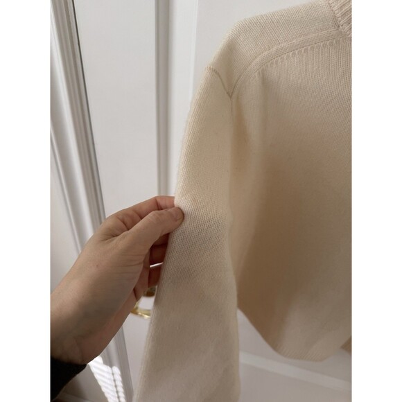 Aritzia Relaxed Crew Cashmere Cardigan Winter White Large - Picture 9 of 9